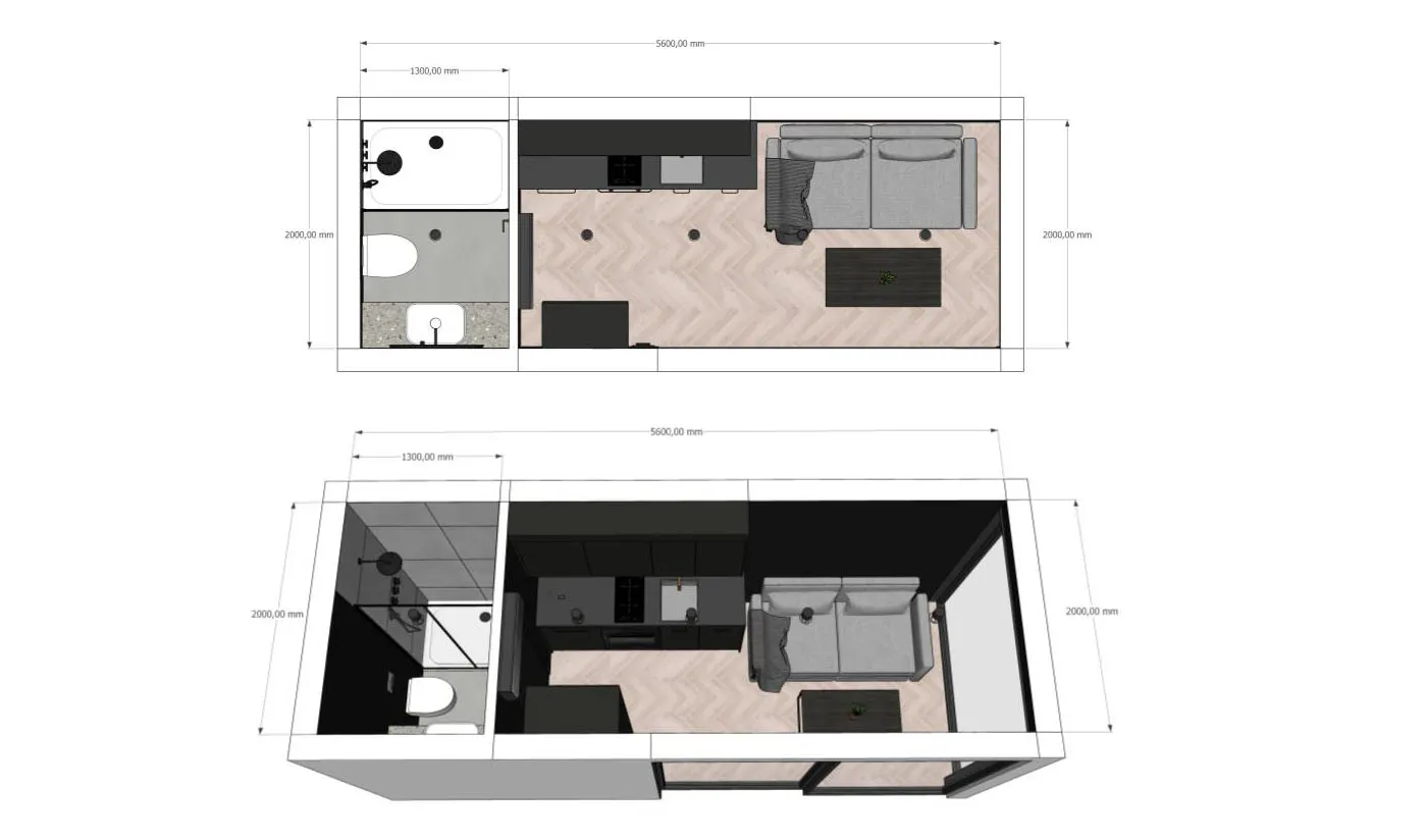 Dimensions 20ft Container Home